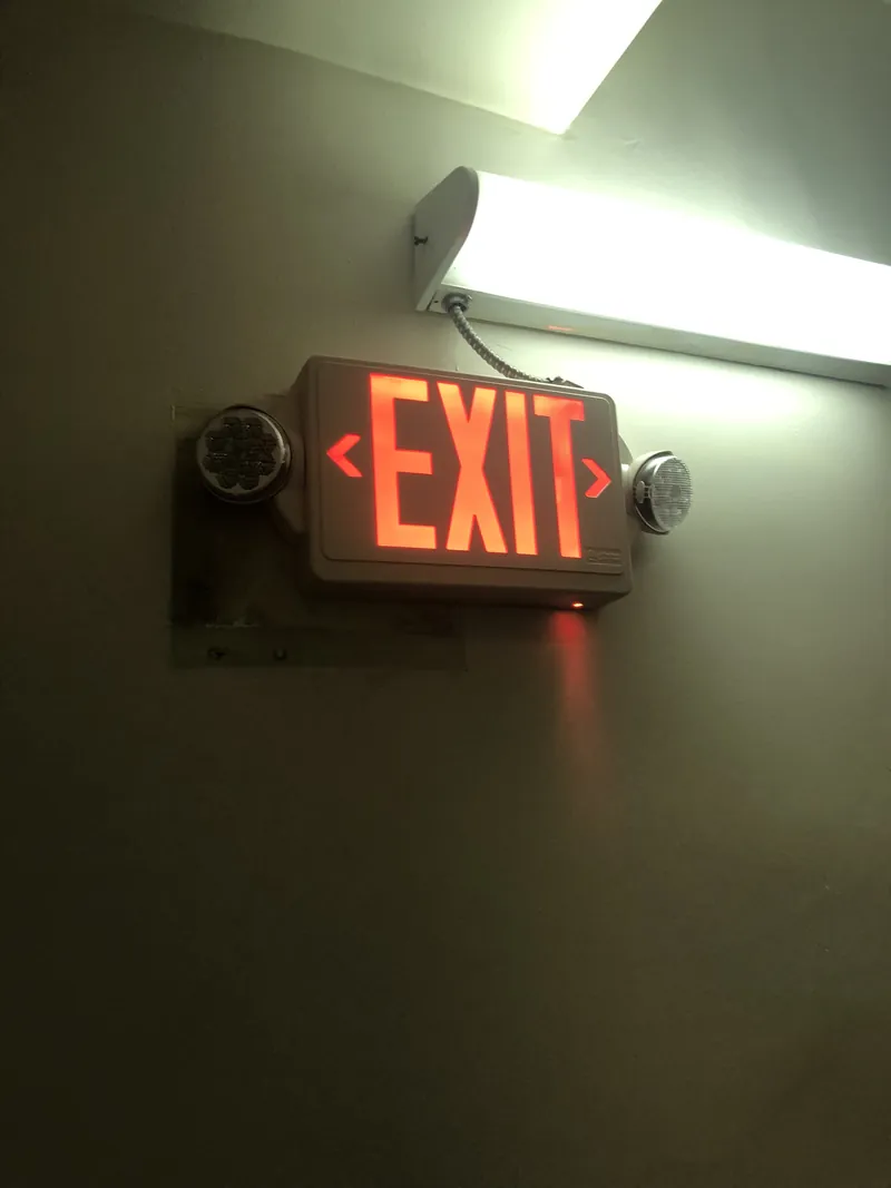Exit light fixture
