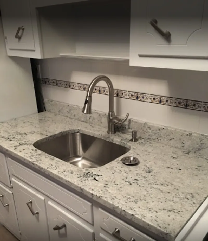Kitchen sink and countertop