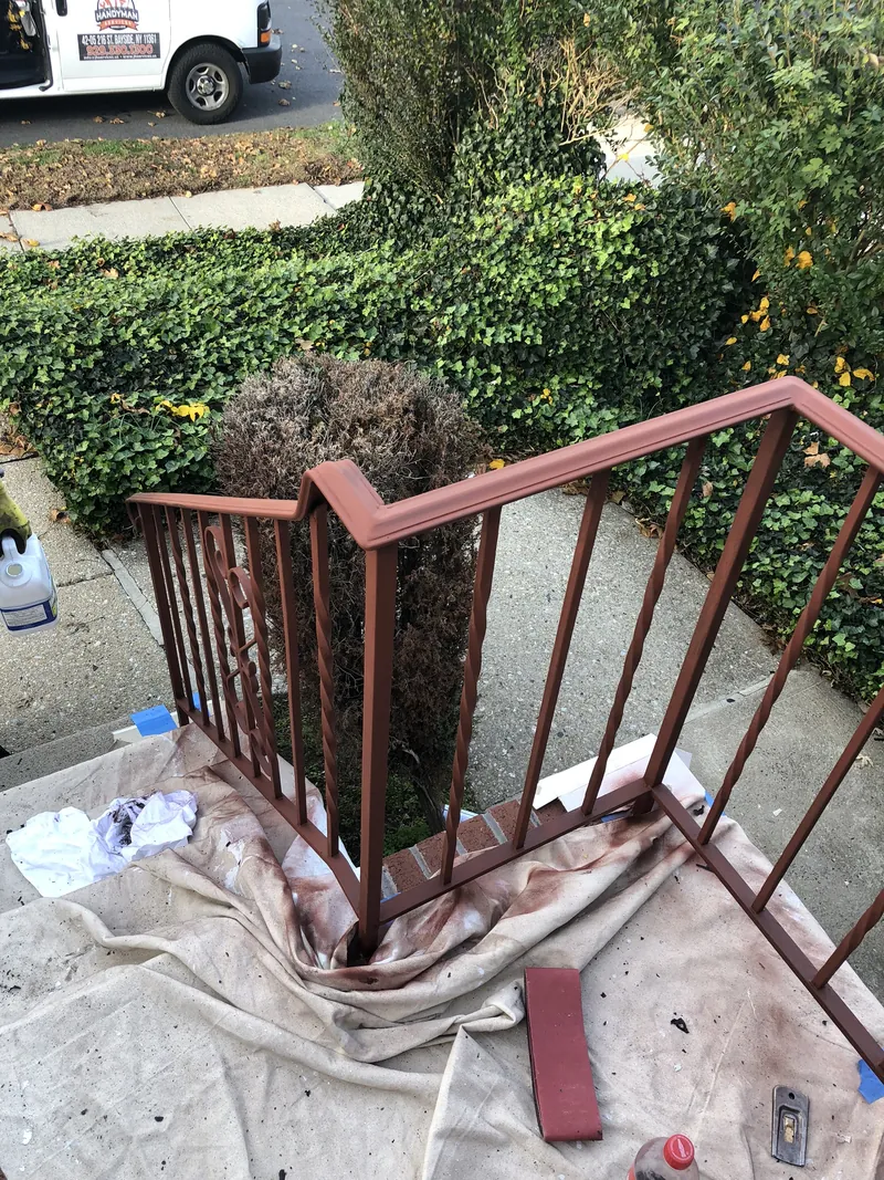 Exterior railing preparation