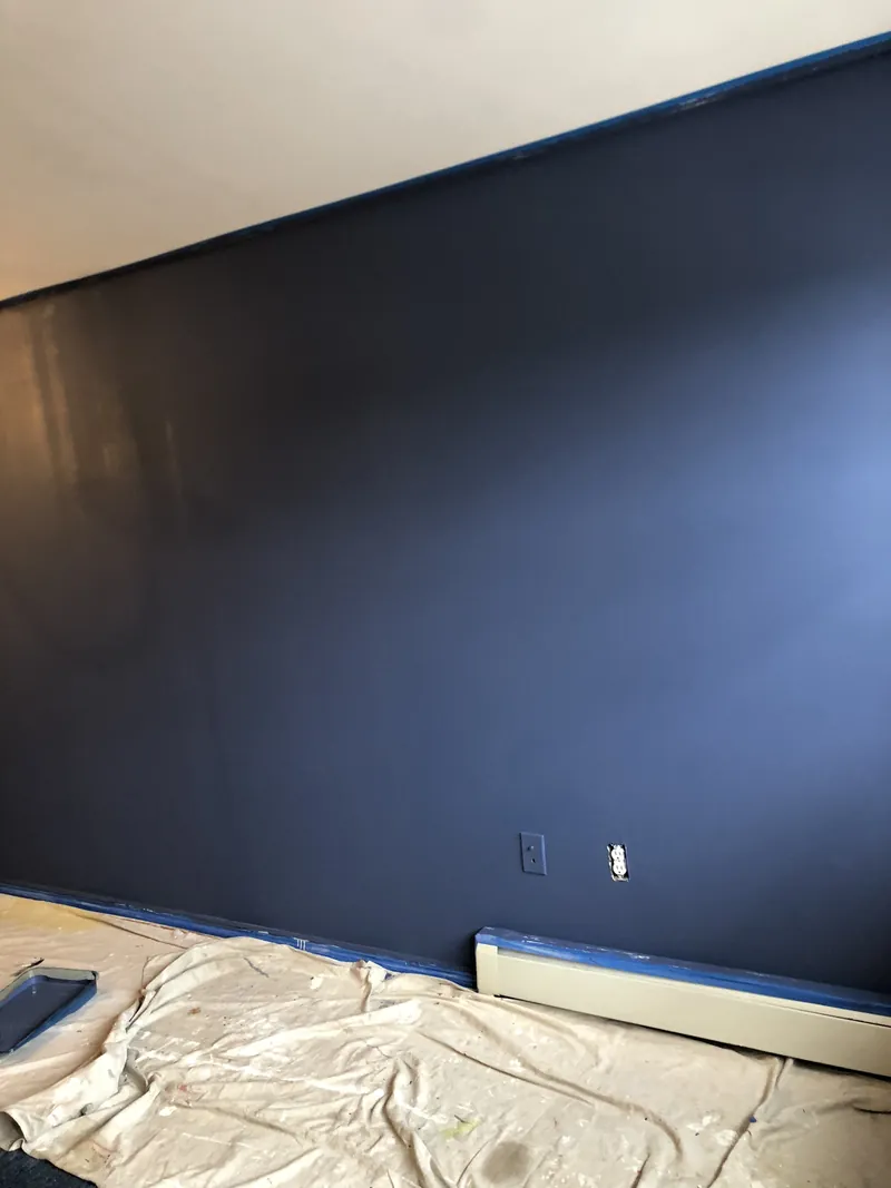 Dark accent wall